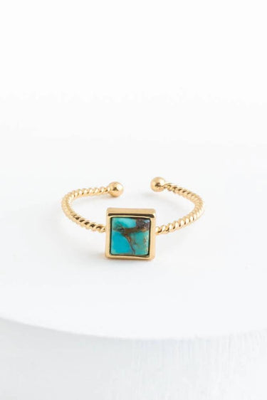 Jayne Square Turquoise Ring